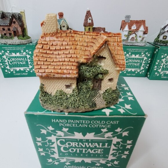 Cornwall Cottage Collection Set of 6 Vintage 1987 Hand Painted Museum Collection - Picture 2 of 16